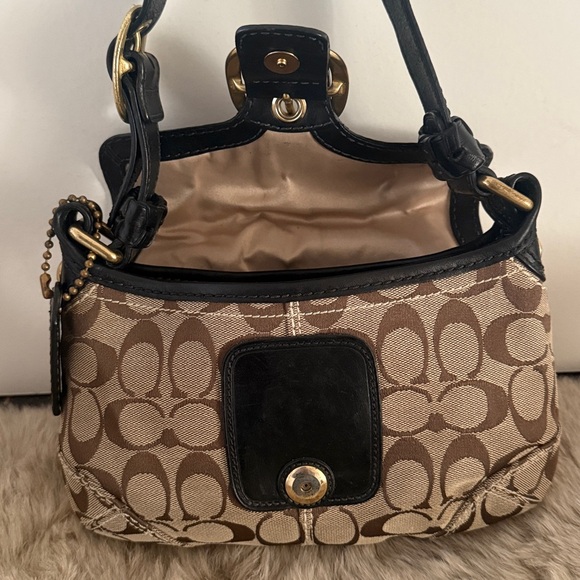 Coach Bleecker Soho Y2K Shoulder Bag Signature Jacquard Handbag. Small size - Picture 10 of 11